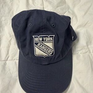 New York Rangers Navy Shield Baseball Cap